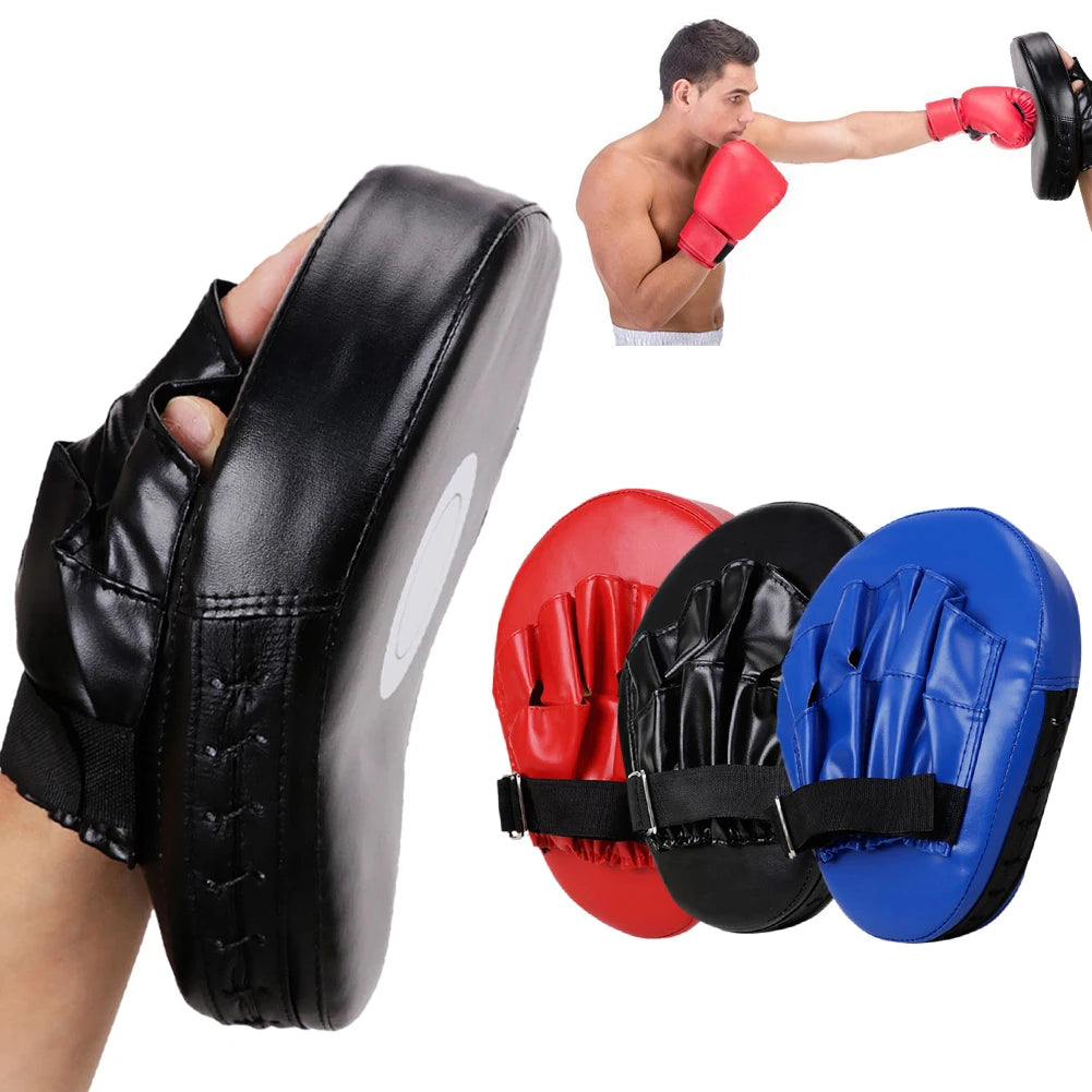 Curved Boxing Hand Target PU Leather Curved Punching Mitts Breathable Boxing Mitts Kickboxing Pads for Martial Arts Training